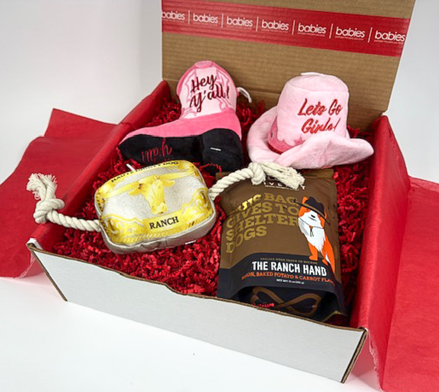 Let's Go Girls! Cowgirl Dog Gift Box