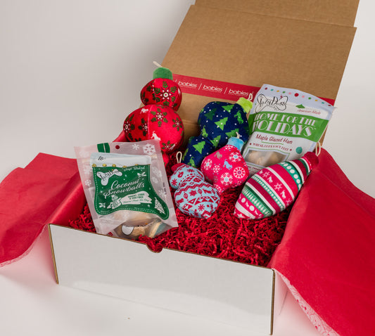 Holiday Bauble Dog Gift Box