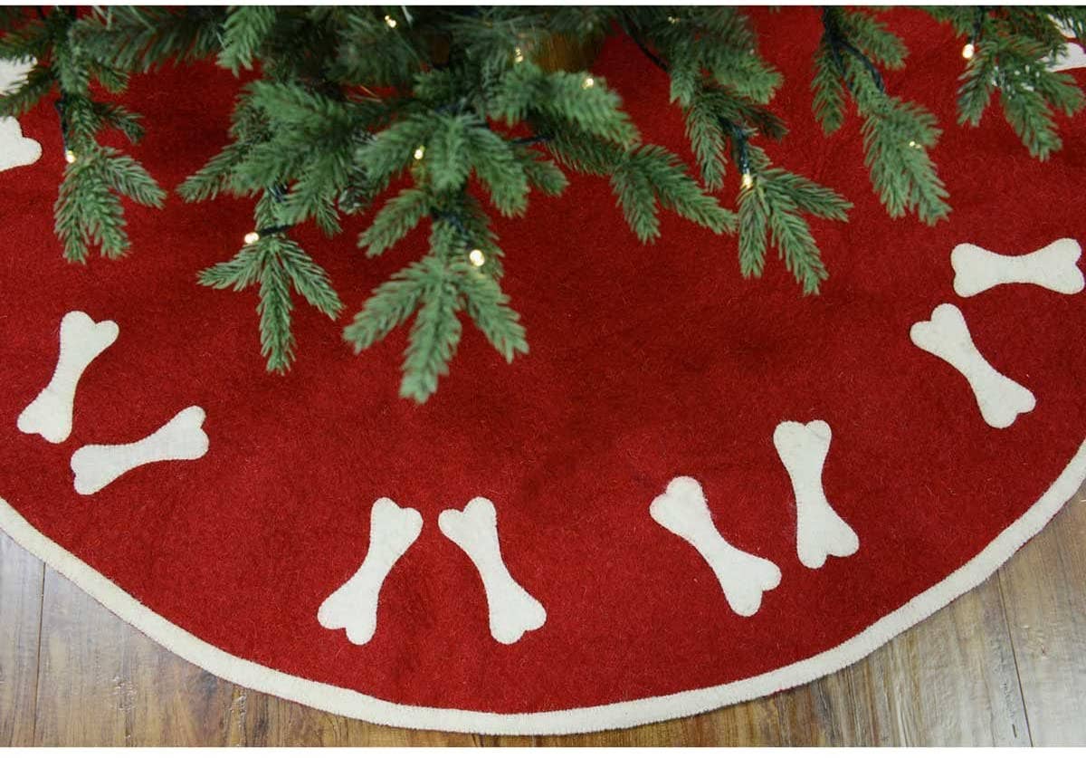 Handmade Dog Bone Tree Skirt