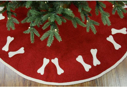 Handmade Dog Bone Tree Skirt