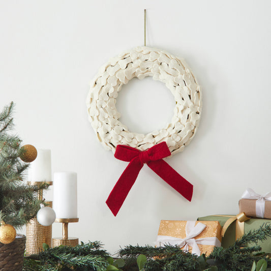 Handmade Dog Bone Holiday Wreath