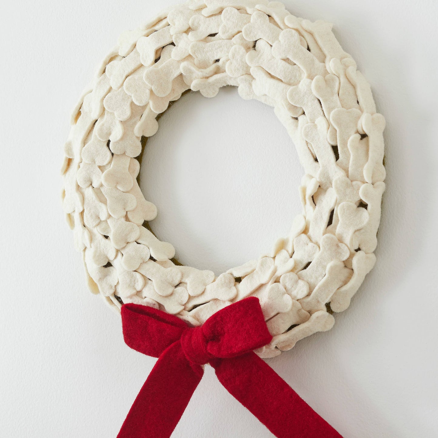 Handmade Dog Bone Holiday Wreath